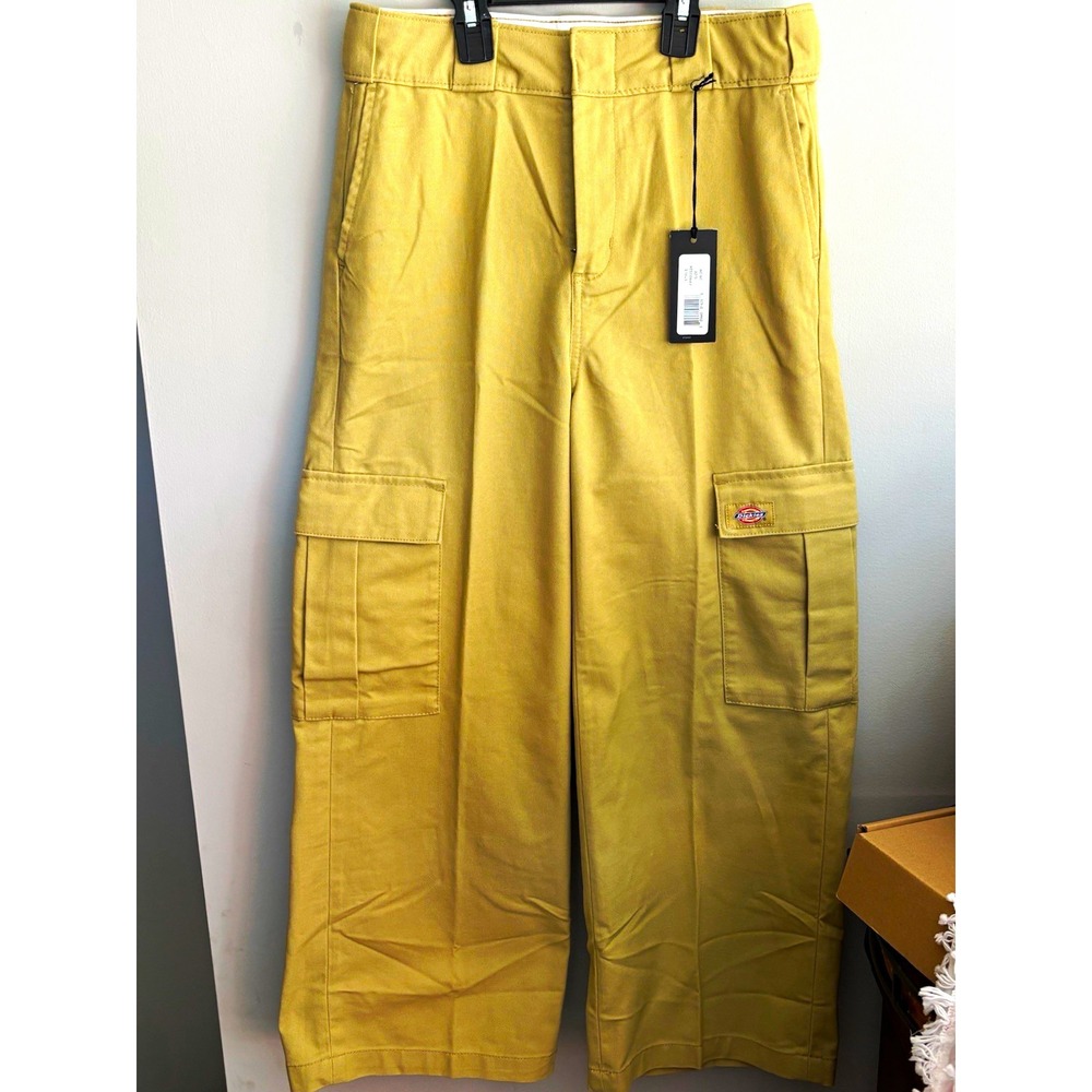Dickies Beige Cargo Work Pants Size 2R Cotton Blend Twill FPR03S2K